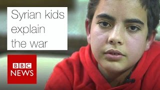 Syrian kids explain the war  BBC News [upl. by Binnie567]