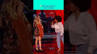 Queen of comedy 😂✨🔥 thevoice blindauditions leannrimes thevoiceuk eltonjohn [upl. by Ion578]