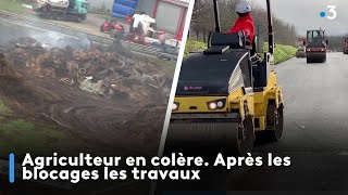 Agriculteur en colère Après les blocages les travaux [upl. by Taran]