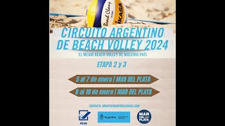 Circuito Argentino de Beach Volley 2024  Etapa 2  Mar del Plata [upl. by Gonroff716]