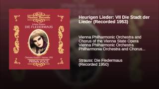 Heurigen Lieder VII Die Stadt der Lieder Recorded 1953 [upl. by Enela]