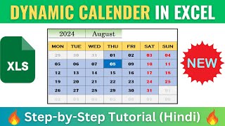 How to Create a Dynamic Calendar in Excel  No VBA exceltutorial excel [upl. by Batty]