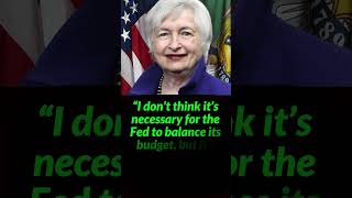 Janet Yellen Advice financialfreedom personalfinance shortsfeed money [upl. by Neelrihs973]