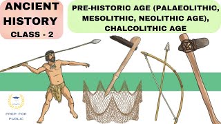 ANCIENT HISTORY  CLASS  2 PRE  HISTORIC AGE PALAEO MESO NEOLITHIC AGE CHALCOLITHIC AGE [upl. by Minetta]