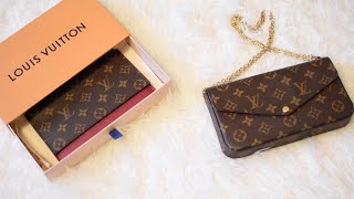 Louis Vuitton Pochette Felicie What Can Fit Inside the Wallet on Chain Monogram Essentials ONLY [upl. by Gilud244]