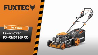 FUXTEC petrol lawnmower  FXRM5196PRO  Use of device [upl. by Wartow]