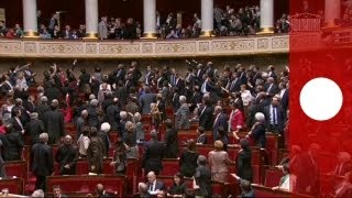 France approves samesex marriage and adoption law [upl. by Pogah99]