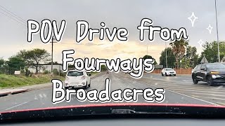 POV Drive from Fourways Broadacres to N14 North [upl. by Kravits]