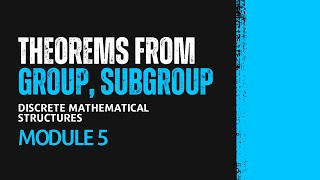 Sub Group Theorem and Questions from Groups  MAT203  DMS MODULE 5  KTU  Anna Thomas  SJCET [upl. by Anuahsed]