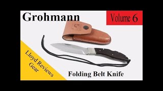 Grohmann Folding Belt Knife Review [upl. by Omari]