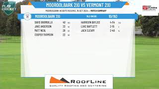 Mooroolbark 2XI v Vermont 2XI [upl. by Hpesoj]