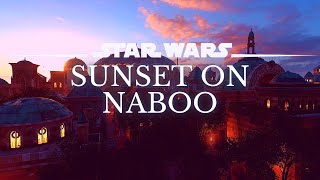 Star Wars 4K Ambience  Sunset On Naboo  Sleep Study Ambient Noise  No Music 8 Hrs [upl. by Enitsyrhc680]