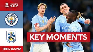 Manchester City v Huddersfield Town  Key Moments  Third Round  Emirates FA Cup 202324 [upl. by Ninon509]