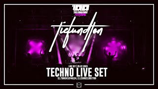 TIEFUNDTON LIVE the100official  TECHNO VIDEO SET [upl. by Manly]