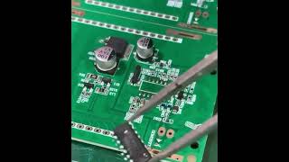 Desoldering ic electronic pcb shorts [upl. by Ginsberg588]