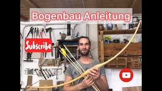 Bogenbau Tutorials  Wie du deinen Rattanbogen baust  DIY  Bauanleitung traditioneller Bogenbau [upl. by Hwu]