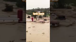 Terrible floods due to torrential rainfall in Cadaqués of Girona province Spain spain spainfloods [upl. by Fai]