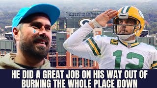 Barstool Big Cat Celebrates The Chicago Bears Escaping Aaron Rodgers [upl. by Jonathan5]