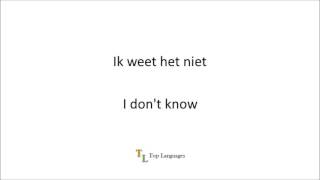 Learn Dutch English 10 important phrases  10 belangrijke zinnen Nederlands [upl. by Haeluj]