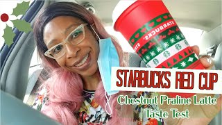 Starbucks 2020 Red Cup and Chestnut Praline Latte Taste Test [upl. by Lamaj595]