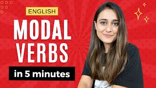 Learn Modal Verbs in 5 minutes  English Modal Verbs with usage and examples [upl. by Aicilet]