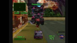 Twisted Metal 2  Outlaw Vs Dark Tooth GAMEPLAY Plus ending [upl. by Eemaj848]