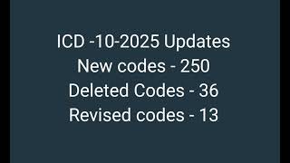 ICD 10 CM 2025 Updates [upl. by Neeli]