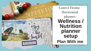 Horizontal Planner setup Laurel DenisePlanything Summer August 2024 [upl. by Orton]