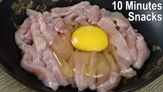 10 minutes Chicken snacks recipe  Easy amp Quick Snacks [upl. by Guss]