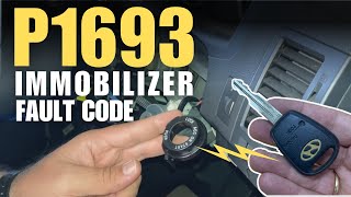 Fix P1693 Immobilizer Fault Code  Immobilizer Transponder Error  No Start immobilizer [upl. by Terle]