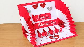 Valentines day Card 2023Handmade Greeting CardHow to make Valentines day card [upl. by Doownil818]