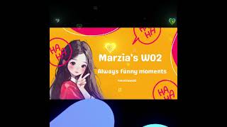 Marzias W02 funny shortsvideo marzia entertainment funnyshorts comedy roblox cute art [upl. by Akkina]