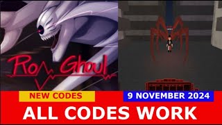 ALL CODES WORK BETTER DASHING NO SPAM RoGhoul ALPHA ROBLOX  NEW CODES  NOVEMBER 9 2024 [upl. by Alyahsat936]