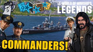 Commanders  World of Warships Legends [upl. by Woodman271]