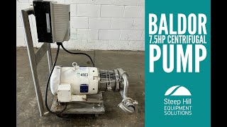 Baldor 75HP Centrifugal Pump 4503 [upl. by Namref]