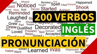 200 verbos regulares e irregulares en inglés con pronunciación y significado en español [upl. by Chamkis]