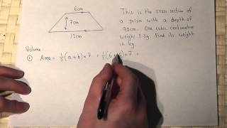 Area of a Trapezium and Volume How to Calculate the Area and Volume easily Maths Revision Video [upl. by Thibault]