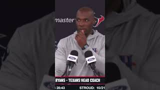 Asked texans HC DeMeco Ryans about potential offensive line changes amp he had some STRONG words [upl. by Ali]