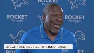 Lomas Brown will be inducted into the Pride of the Lions [upl. by Adialeda963]