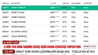 22 MART TOKİ GENÇLER KATEGORİSİ KURA ÇEKİMLERİ SonDakika CanlıYayın toki [upl. by Ahsircal]