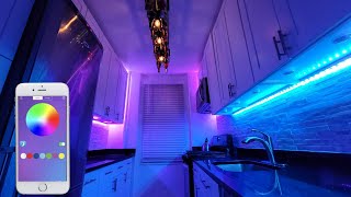 How To Install LED Strip Lights Under Kitchen Cabinets Kitchen Under Cabinet Lighting RGBIC LED [upl. by Babs]