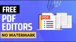 3 Best Free Pdf Editors for Windows 10 11 7 8  Without Watermark ✅ [upl. by Adnilev]