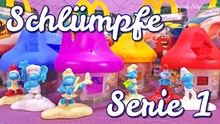 Neu Schlümpfe amp Schlumpfhäuser  McDonalds Happy Meal Spielzeug [upl. by Daza]