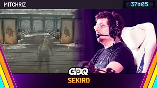 Sekiro Shadows Die Twice Hitless by Mitchriz in 3705  Summer Games Done Quick 2024 [upl. by Alegnasor]