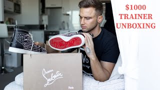 Christian Louboutin 1000 Trainer Unboxing  Mens Fashion [upl. by Reham897]