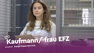 Starte deine Lehre als Kaufmannfrau EFZ  Energie Wasser Bern  Lehrstellenvideo  Yousty [upl. by Niemad]