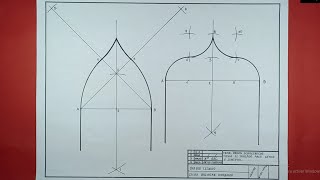 ARCOS GEOMETRICOS Arco gotico Arco conopial [upl. by Redienhcs]