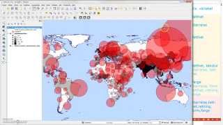 QGIS 06 2  Temakart  Proporsjonale punktsymboler [upl. by Viquelia]