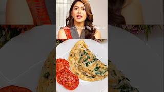 Mrunal Thakurs Favorite Spinach Omelette Recipe❤shorts trending mrunalthakur egg breakfast [upl. by Muhammad]