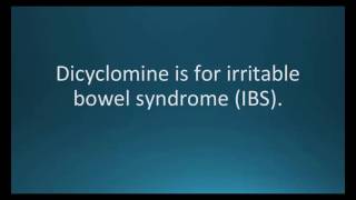 How to pronounce dicyclomine Bentyl Memorizing Pharmacology Video Flashcard [upl. by Ayoral]